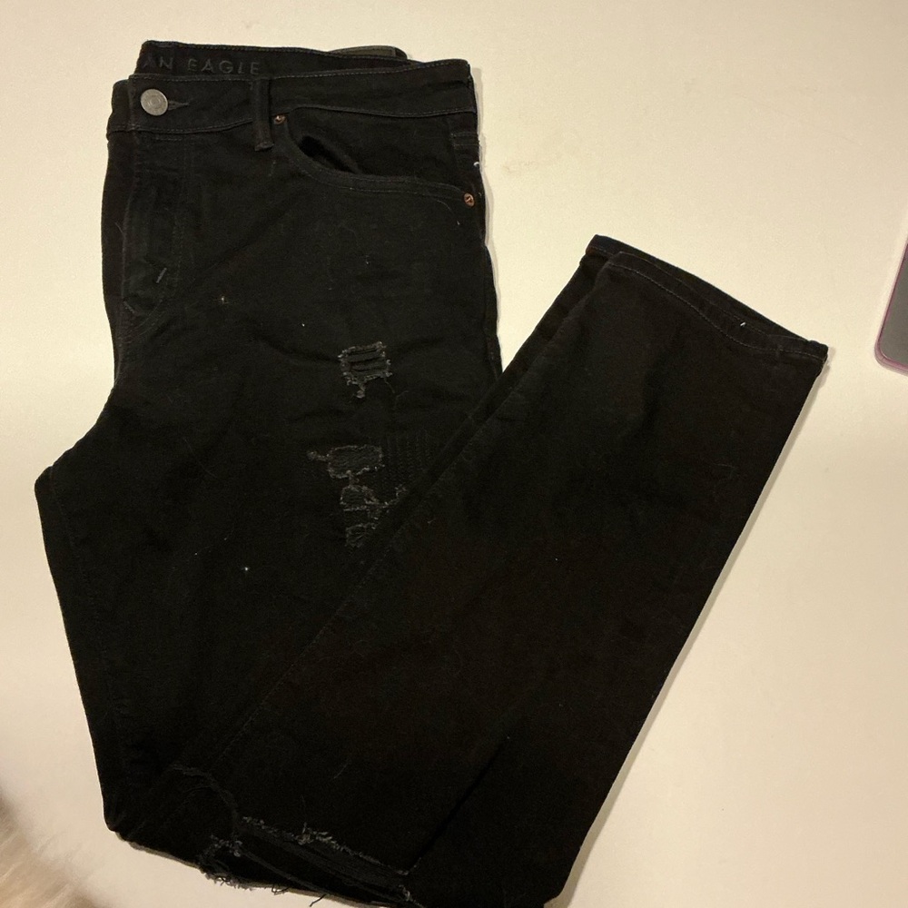 American Eagle Outfitters Black Cozy Airflex Jeans